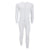 White - Front - FLOSO Mens Thermal Underwear All In One Union Suit With Rear Flap (Standard Range)