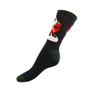 Navy - Side - FLOSO Mens Santa Christmas Socks