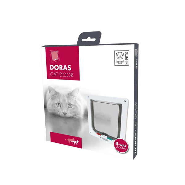 White - Back - Floso Doras Cat Flap