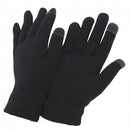 Front - FLOSO Mens IPhone/iPad Mobile Touch Screen Winter Magic Gloves