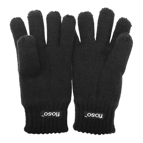 Front - FLOSO Childrens Unisex Knitted Thermal Thinsulate Gloves (3M 40g)