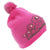 Front - FLOSO Womens/Ladies Tiara Pattern Winter Beanie Bobble Hat