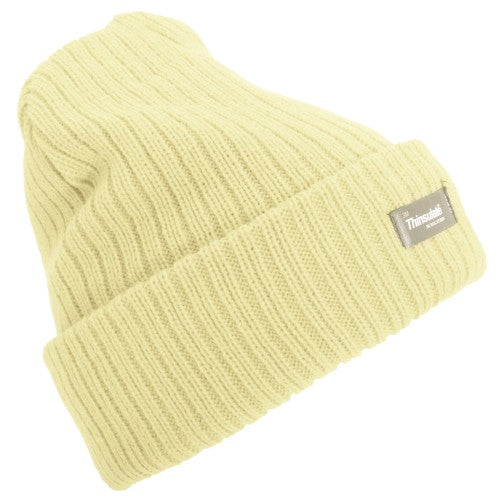 Front - Floso Womens/Ladies Rib Knit Thinsulate Winter Hat