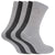 Front - FLOSO® Mens Plain Cotton Rich Sport Socks (Pack Of 5)
