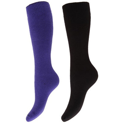 Front - Floso Womens/Ladies Thermal Winter Wellington/Welly Boot Socks (2 Pairs)
