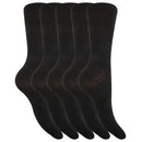 Front - Floso Womens/Ladies Plain Socks (Pack Of 5)