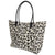 Leopard - Front - FLOSO Womens-Ladies Animal Print Woven Summer Handbag