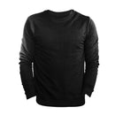 Black - Front - FLOSO Mens Slim Fit British Made Sweatshirt (240gsm)