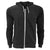 Black - Front - FLOSO Mens Zip Slim Fit Hooded Sweatshirt - Hoodie 240 GSM (British Made)