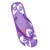 Purple - Front - FLOSO Ladies-Womens Butterfly Flip Flops With Glitter Straps