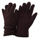 Purple - Front - FLOSO Ladies-Womens Thinsulate Fleece Thermal Gloves (3M 40g)