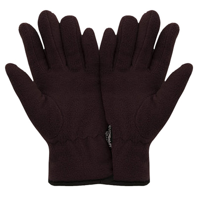 Purple - Back - FLOSO Ladies-Womens Thinsulate Fleece Thermal Gloves (3M 40g)