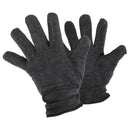 Charcoal - Front - FLOSO Ladies-Womens Thinsulate Fleece Thermal Gloves (3M 40g)