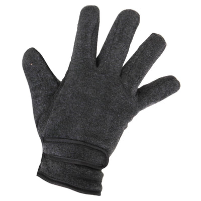 Charcoal - Back - FLOSO Ladies-Womens Thinsulate Fleece Thermal Gloves (3M 40g)