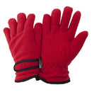 Red - Back - FLOSO Ladies-Womens Thinsulate Fleece Thermal Gloves (3M 40g)