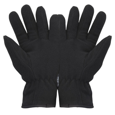 Black - Back - FLOSO Mens Thinsulate Winter Thermal Fleece Gloves (3M 40g)
