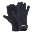 Navy - Front - FLOSO Mens Thermal Thinsulate Knitted Winter Gloves (3M 40g)