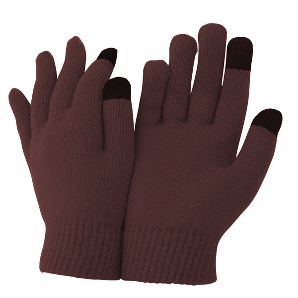 Blackberry - Front - FLOSO Unisex Mens-Womens IPhone-iPad Mobile Touch Screen Winter Magic Gloves