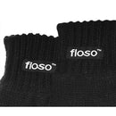 Black - Back - FLOSO Childrens Unisex Knitted Thermal Thinsulate Gloves (3M 40g)