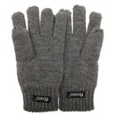 Grey - Front - FLOSO Childrens Unisex Knitted Thermal Thinsulate Gloves (3M 40g)