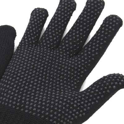 Black - Back - FLOSO Unisex Magic Gloves With Grip