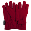 Red - Front - FLOSO Girls Childrens-Kids Plain Thermal Thinsulate Fleece Gloves (3M 40g)