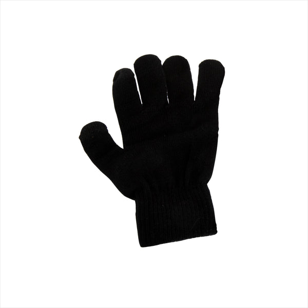 Black - Back - FLOSO Womens-Ladies Touch Screen Gloves
