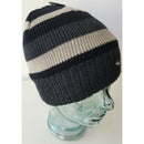 Grey Stripe - Back - FLOSO Mens Striped Thermal Thinsulate Winter Hat (3M 40g)