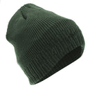 Bottle Green - Front - FLOSO Mens Thinsulate Knitted Thermal Beanie Winter-Ski Hat With Inner Lining (3M 40g)