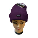 Aubergine - Back - Floso Womens-Ladies Rib Knit Thinsulate Winter Hat