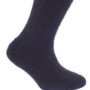 Black-Navy-Grey - Back - FLOSO Childrens-Kids Unisex Premium Plain Winter Thermal Socks (Pack Of 3)
