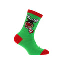 Red-Grey-Green - Side - FLOSO Childrens-Kids Christmas Character Novelty Socks (Pack Of 4)