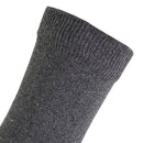 Grey - Back - FLOSO Childrens-Kids Plain School Socks (Pack Of 5)