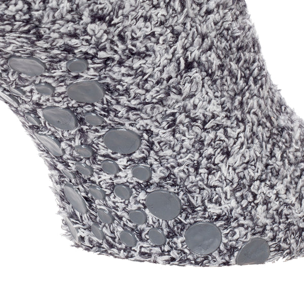 Grey - Lifestyle - FLOSO Kids Warm Slipper Socks With Rubber Non Slip Grip