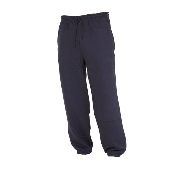 Navy - Front - FLOSO Kids Unisex Jogging Bottoms-Pants - School Wear Range (Closed Cuff)