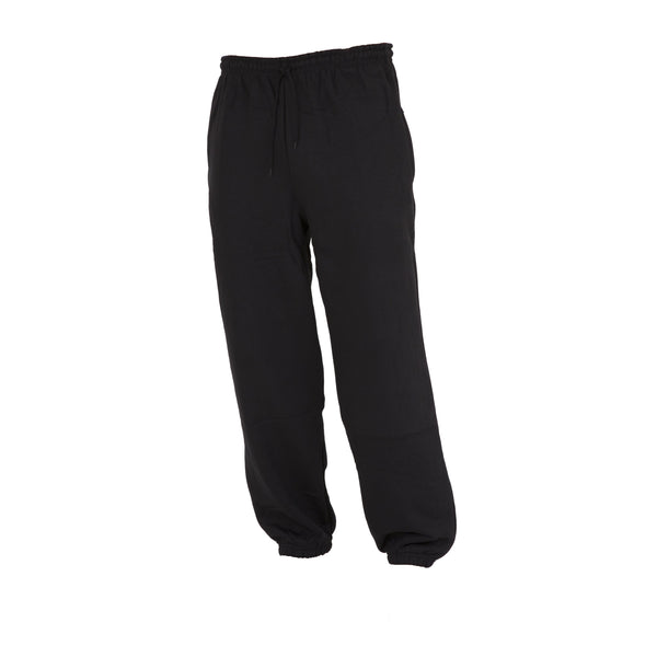 Black - Front - FLOSO Kids Unisex Jogging Bottoms-Pants - School Wear Range (Closed Cuff)