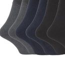 Dark Assorted - Back - FLOSO Mens Premium Quality Multipack 1.9 Tog Thermal Socks (Pack Of 6)
