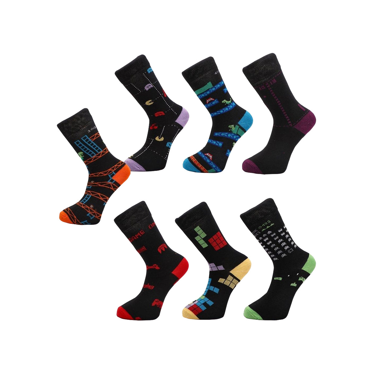 Floso Mens Arcade Socks (7 Pairs)
