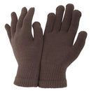 Brown - Front - FLOSO Unisex Magic Gloves