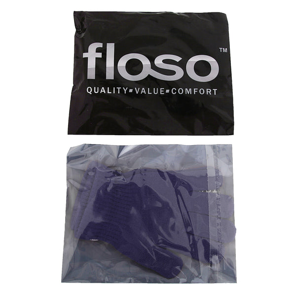 Navy - Back - FLOSO Unisex Magic Gloves