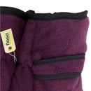 Purple - Back - FLOSO Ladies-Womens Thinsulate Polar Fleece Thermal Gloves (3M 40g)