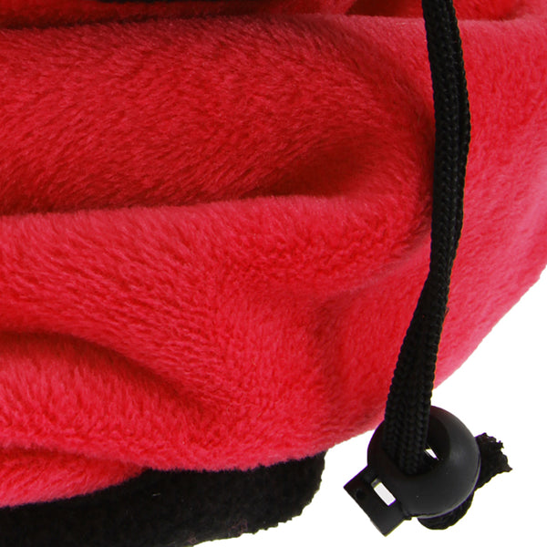 Red - Back - FLOSO Womens-Ladies Multipurpose Fleece Neckwarmer Snood - Hat