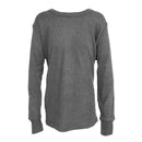 Charcoal - Front - FLOSO Unisex Childrens-Kids Thermal Underwear Long Sleeve T-Shirt-Top