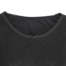 Black - Back - FLOSO Ladies-Womens Thermal Underwear Short Sleeve T-Shirt (Viscose Premium Range)