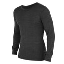 Charcoal - Back - FLOSO Mens Thermal Underwear Long Sleeve T Shirt Top (Standard Range)