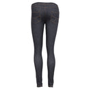 Black - Back - FLOSO Ladies-Womens Jeggings (Jean Look Leggings)