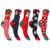 Assorted - Front - FLOSO Ladies-Womens Christmas Novelty Socks (Assorted Pack Of 3)