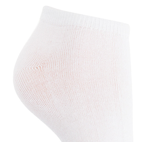 White - Back - Floso Womens-Ladies Trainer Socks (Pack Of 5)